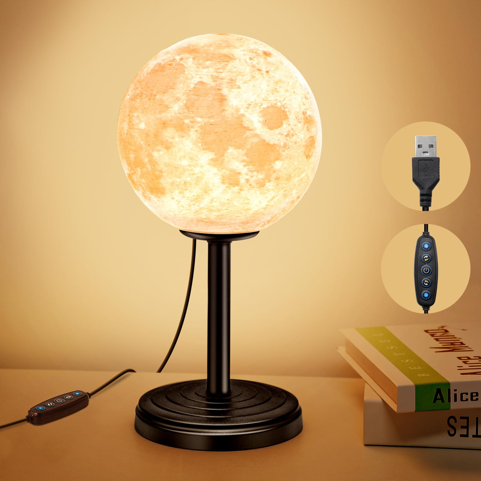 Illuminate Your Room with the Moonlight Globe: A Unique Lunar Lighting Experience