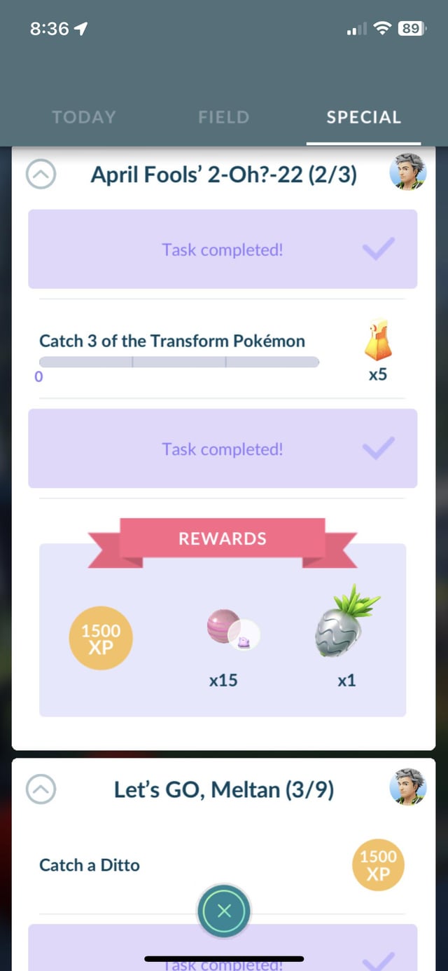 Complete the Catch 3 Transform Pokémon Challenge in Pokémon Go for Big Rewards