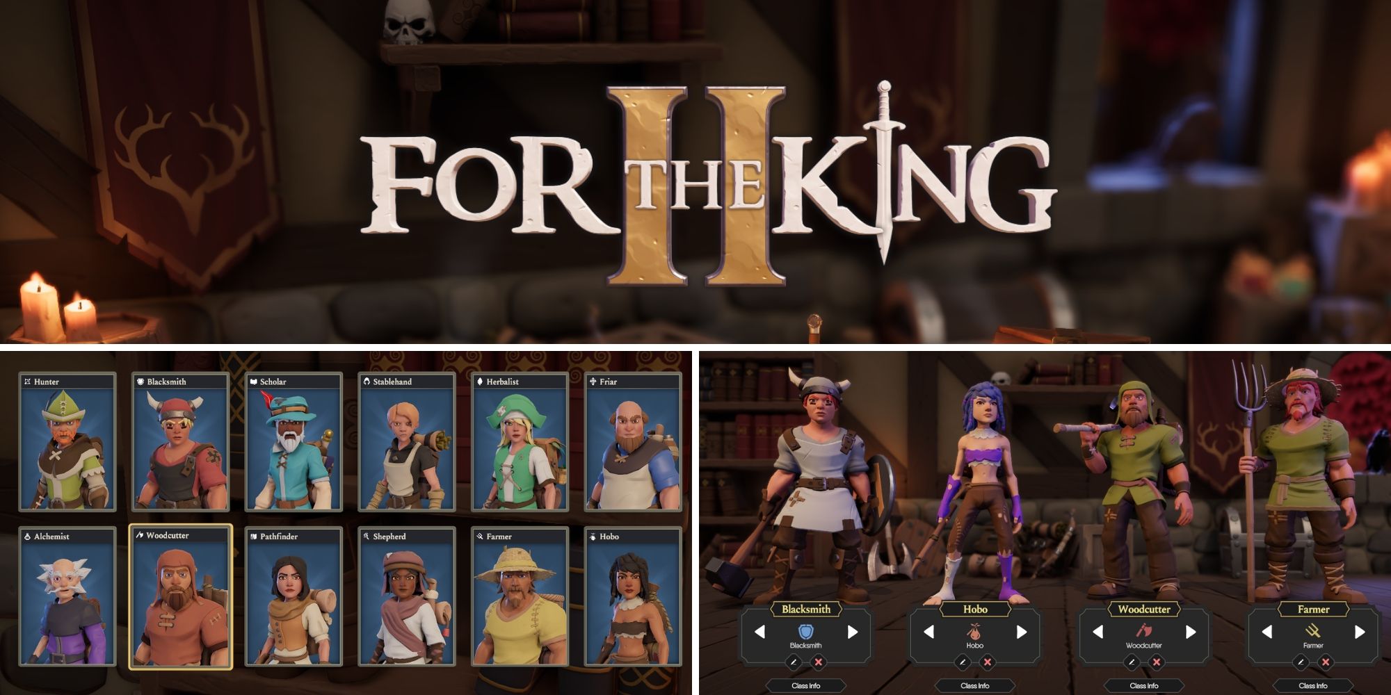 for the king 2 character unlocks