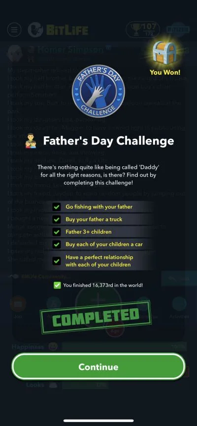 Fathers Day Challenge BitLife: Easy Tips and Tricks