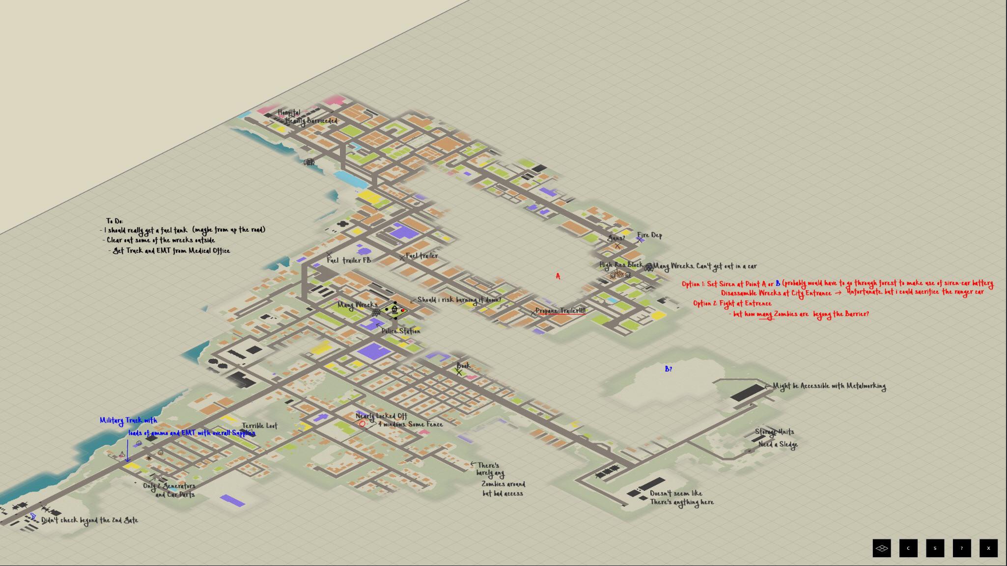 Project Zomboid Raven Creek Map: Gun Store and Police Station