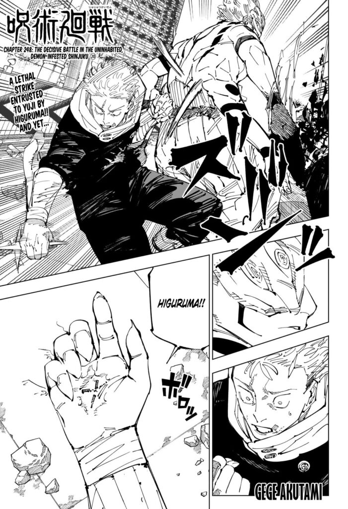 MangaTown Hot Pick: JujutsuKaisen Chapter 248 is Out, Go Read it!