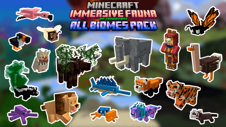 Download Immersive Fauna All Biomes Pack Invisible Mobs Today