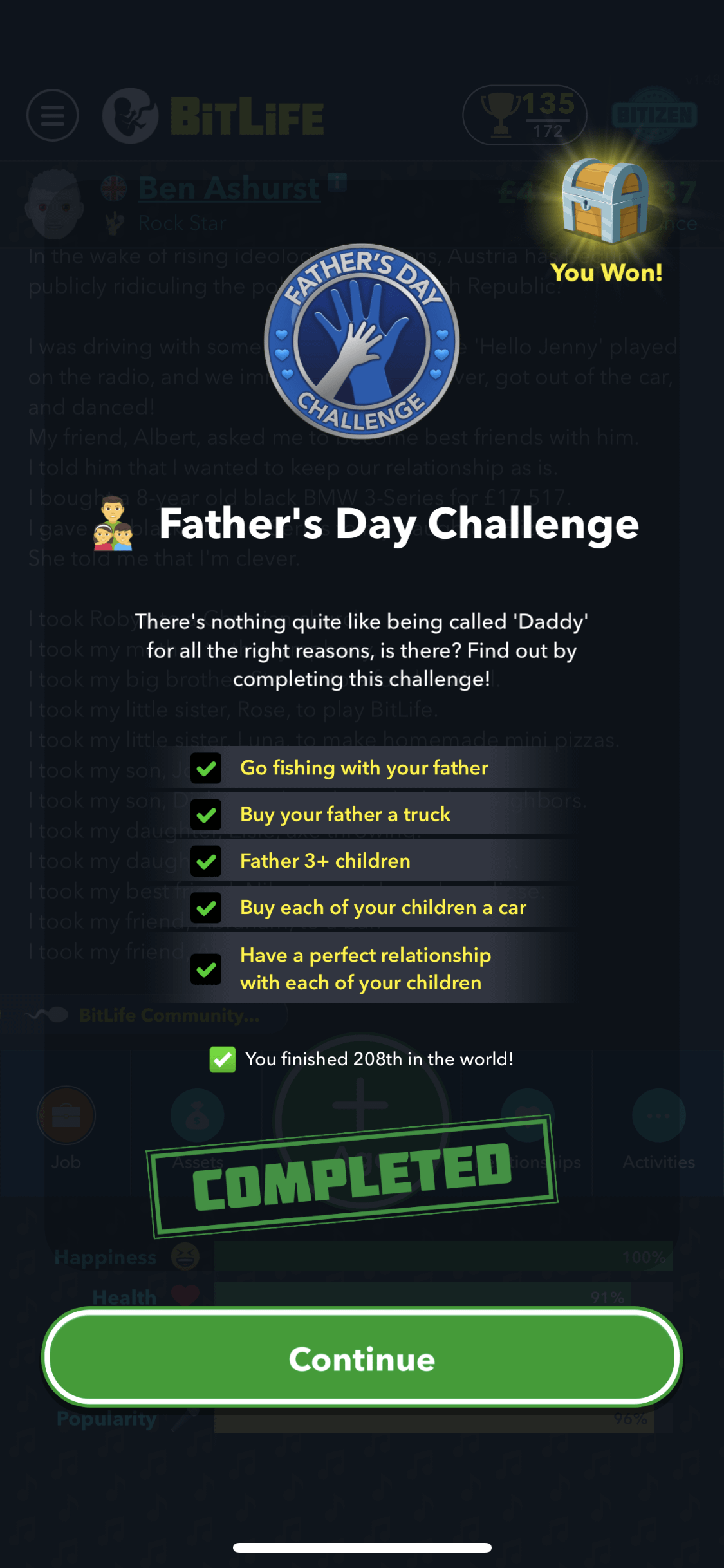 Fathers Day Challenge BitLife: Easy Tips and Tricks