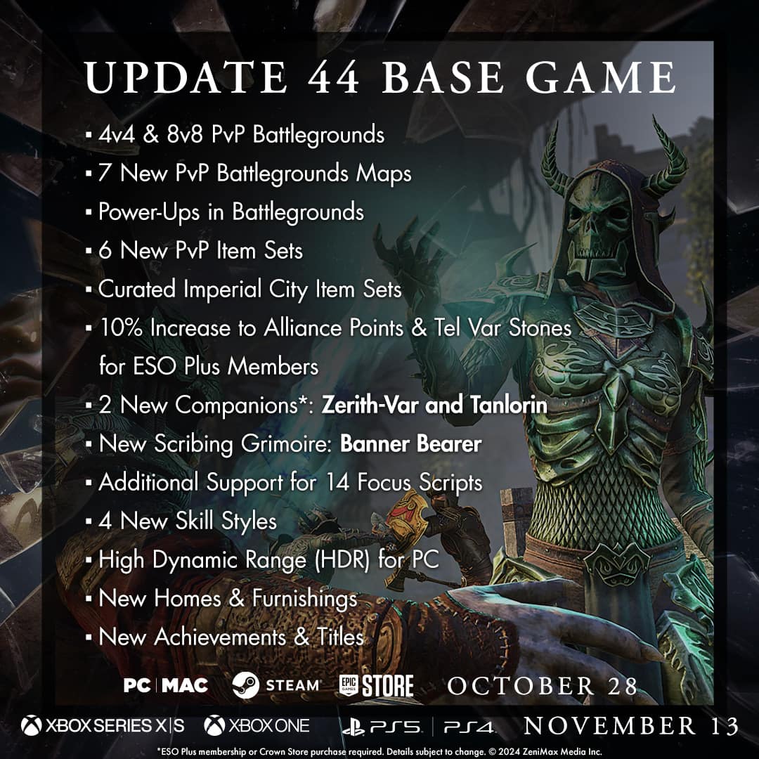 ESO Xbox One Patch Notes: Fixes, Updates, and More