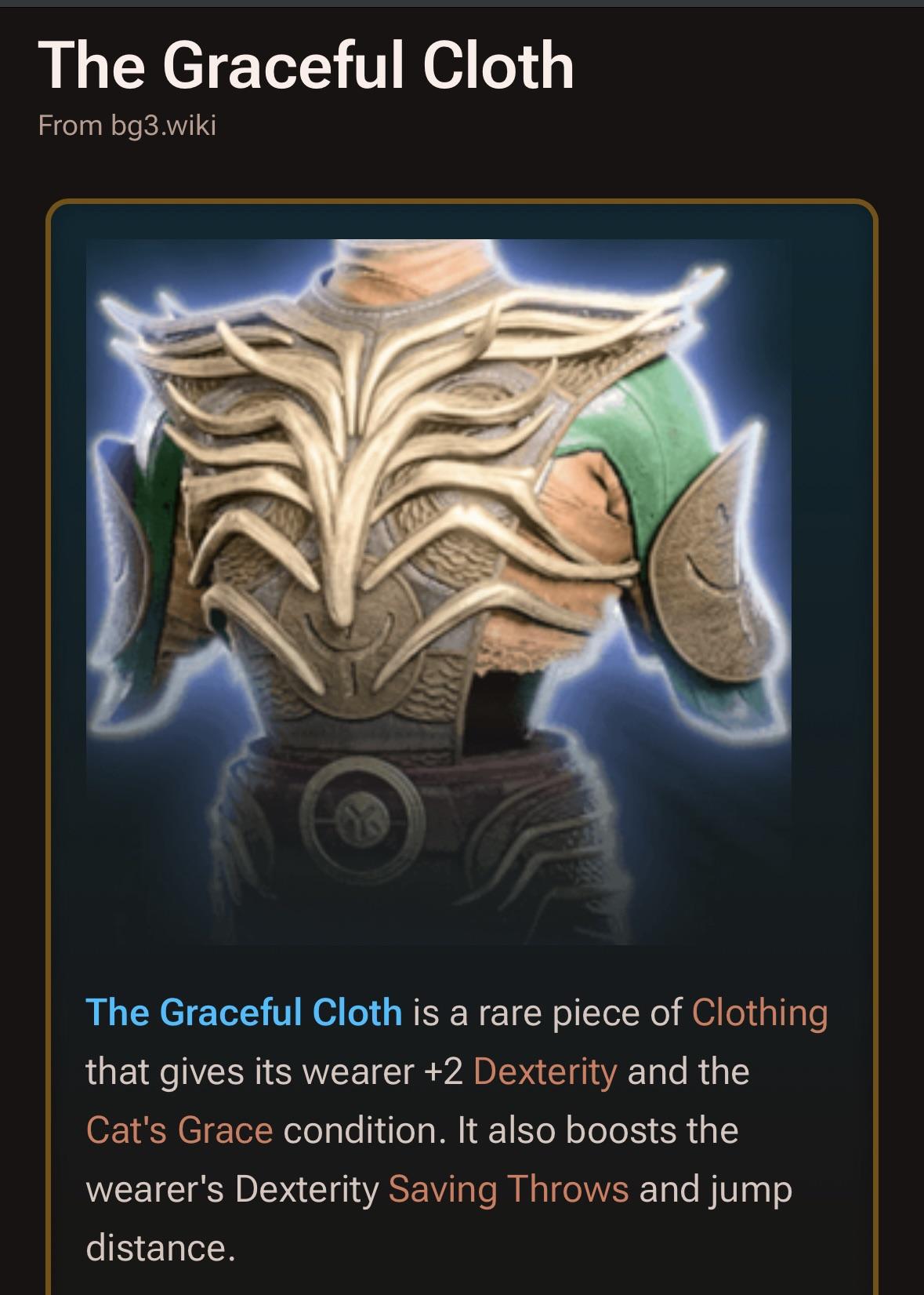 BG3 Monk Robe Choices: Graceful Cloth vs. Vest of Rejuvenation